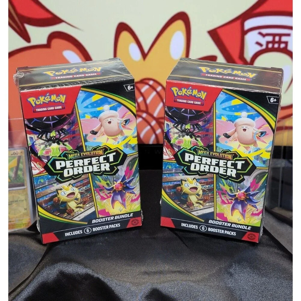 Pokemon TCG Mega Evolution Perfect Order Booster Bundles New Sealed Set of 2